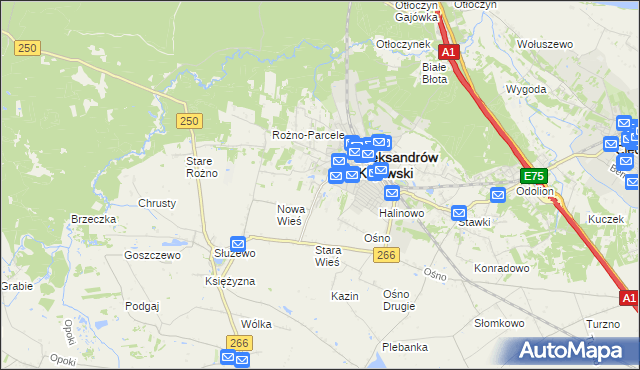 mapa Rudunki gmina Aleksandrów Kujawski, Rudunki gmina Aleksandrów Kujawski na mapie Targeo