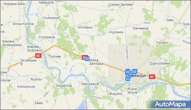 mapa Runice, Runice na mapie Targeo