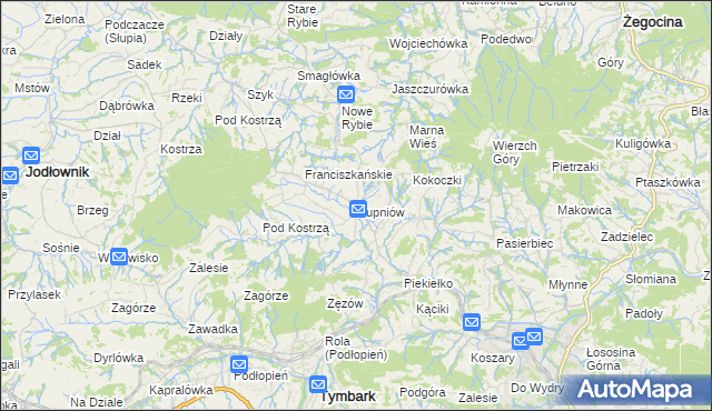 mapa Rupniów, Rupniów na mapie Targeo