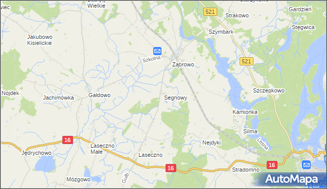 mapa Segnowy, Segnowy na mapie Targeo