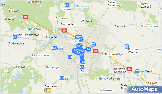 mapa Sierpc, Sierpc na mapie Targeo