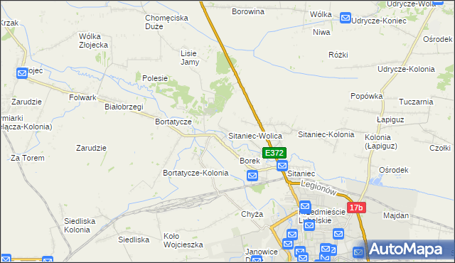 mapa Sitaniec-Wolica, Sitaniec-Wolica na mapie Targeo