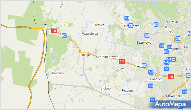 mapa Skarbimierzyce, Skarbimierzyce na mapie Targeo