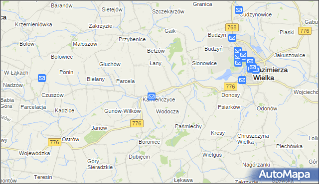 mapa Skorczów, Skorczów na mapie Targeo