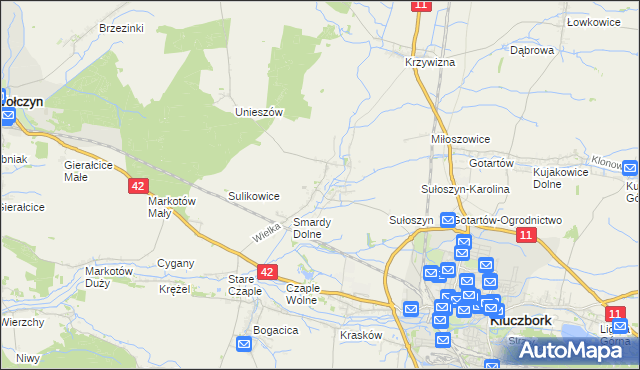 mapa Smardy Górne, Smardy Górne na mapie Targeo