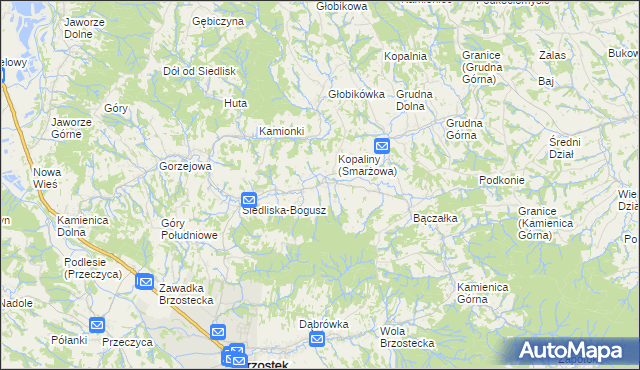 mapa Smarżowa, Smarżowa na mapie Targeo