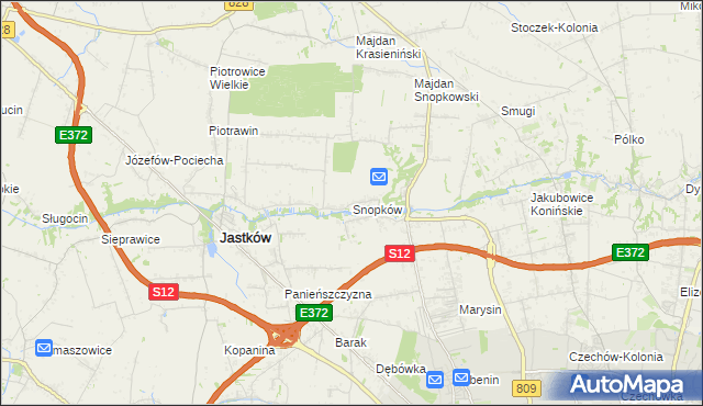 mapa Snopków, Snopków na mapie Targeo