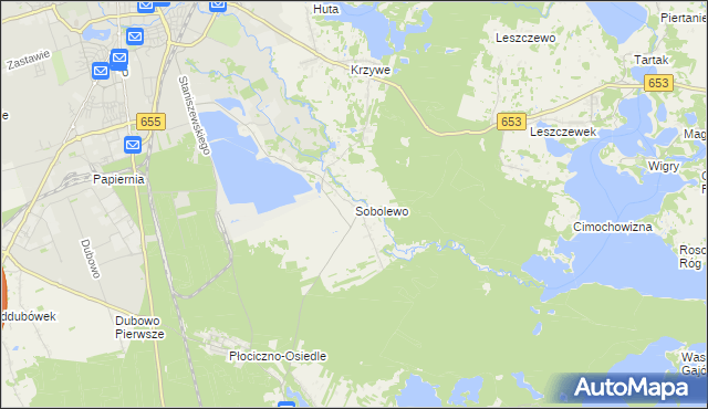 mapa Sobolewo gmina Suwałki, Sobolewo gmina Suwałki na mapie Targeo