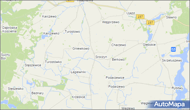 mapa Sroczyn, Sroczyn na mapie Targeo