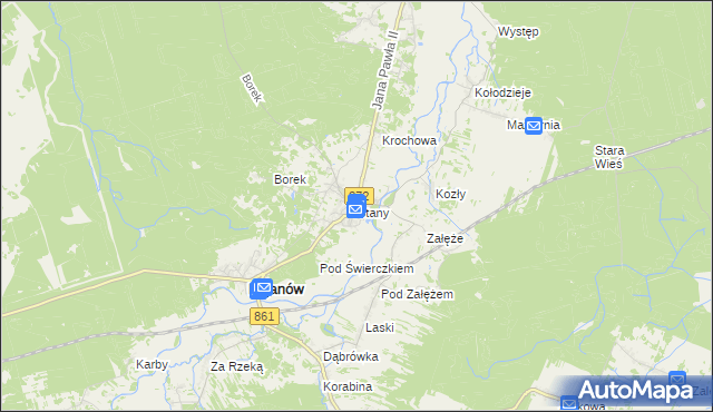 mapa Stany gmina Bojanów, Stany gmina Bojanów na mapie Targeo