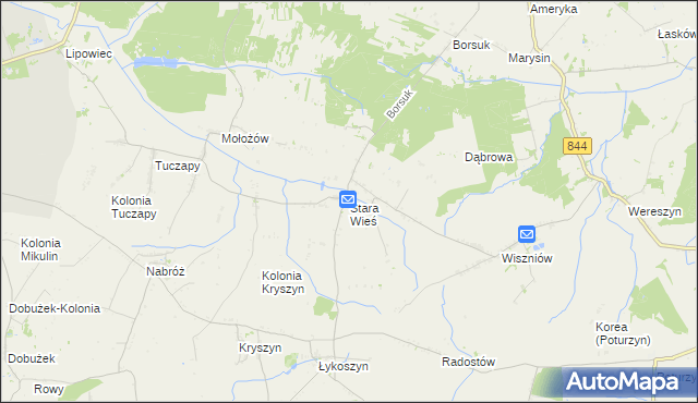 mapa Stara Wieś gmina Mircze, Stara Wieś gmina Mircze na mapie Targeo