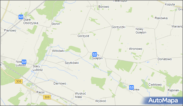 mapa Stary Gołębin, Stary Gołębin na mapie Targeo