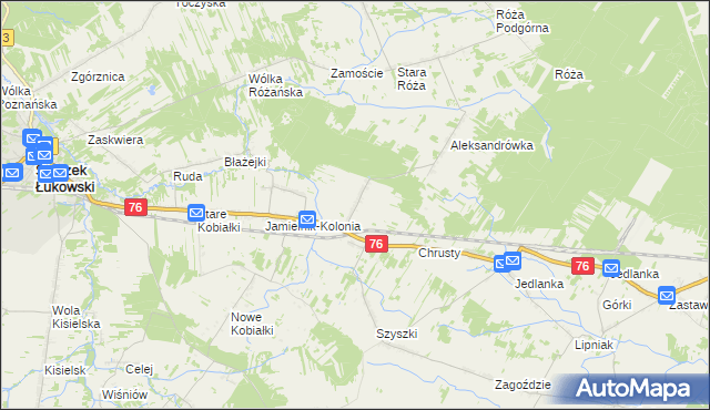 mapa Stary Jamielnik, Stary Jamielnik na mapie Targeo