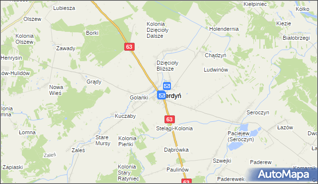 mapa Sterdyń, Sterdyń na mapie Targeo