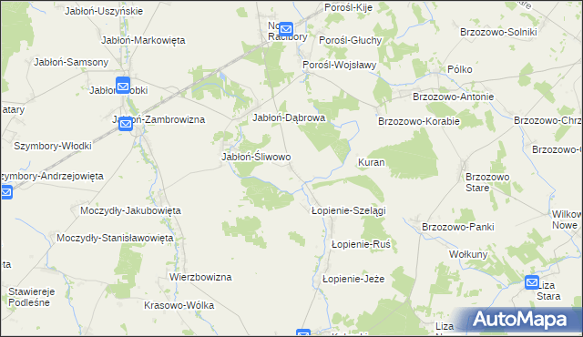 mapa Stokowisko, Stokowisko na mapie Targeo