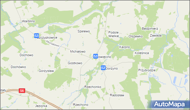 mapa Stowięcino, Stowięcino na mapie Targeo
