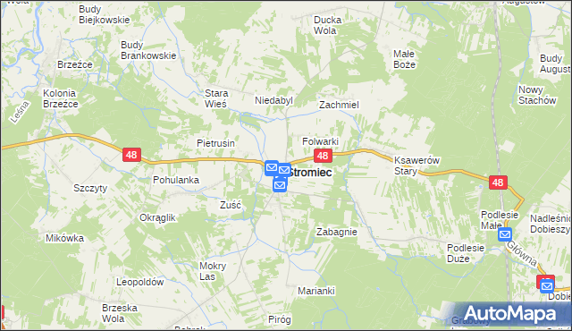mapa Stromiec, Stromiec na mapie Targeo