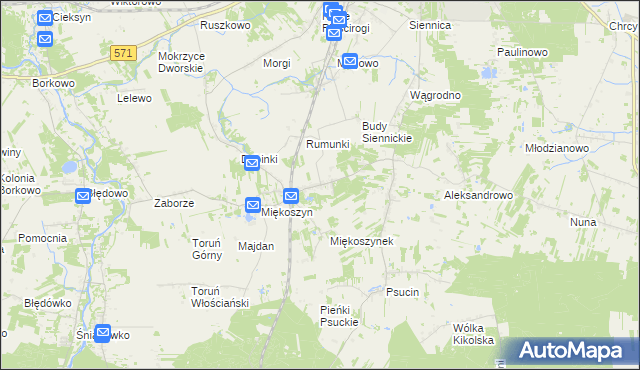 mapa Studzianki gmina Nasielsk, Studzianki gmina Nasielsk na mapie Targeo