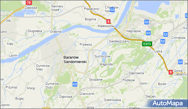 mapa Suchorzów, Suchorzów na mapie Targeo