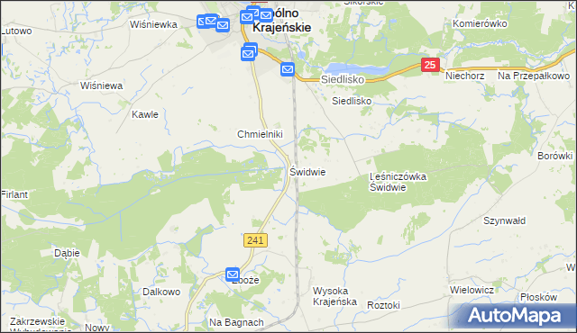 mapa Świdwie, Świdwie na mapie Targeo