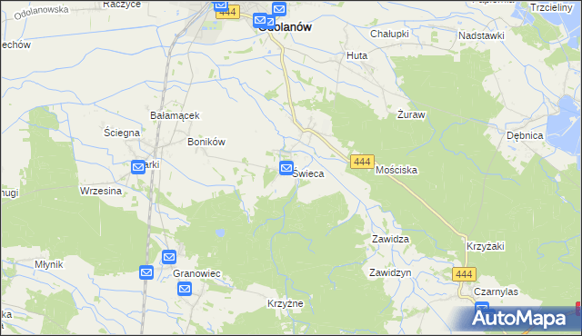 mapa Świeca, Świeca na mapie Targeo