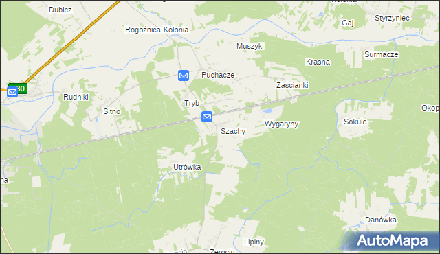 mapa Szachy, Szachy na mapie Targeo