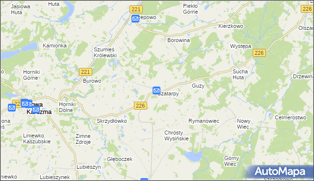 mapa Szatarpy, Szatarpy na mapie Targeo