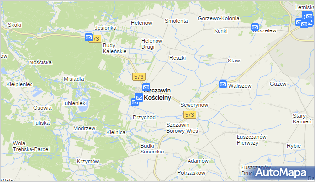 mapa Szczawinek, Szczawinek na mapie Targeo