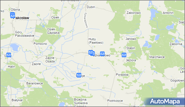 mapa Szkaradowo, Szkaradowo na mapie Targeo