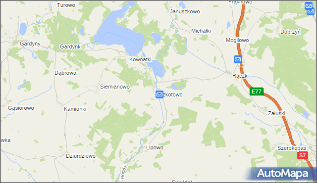 mapa Szkotowo, Szkotowo na mapie Targeo
