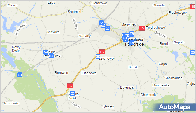 mapa Szychowo, Szychowo na mapie Targeo