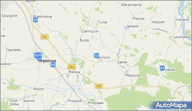 mapa Szymocin, Szymocin na mapie Targeo