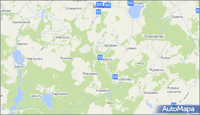 mapa Tadzino, Tadzino na mapie Targeo