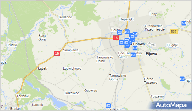 mapa Targowisko Dolne, Targowisko Dolne na mapie Targeo