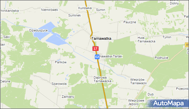 mapa Tarnawatka-Tartak, Tarnawatka-Tartak na mapie Targeo