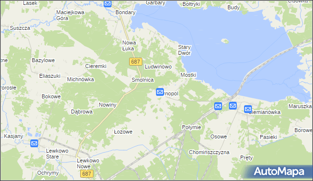 mapa Tarnopol, Tarnopol na mapie Targeo