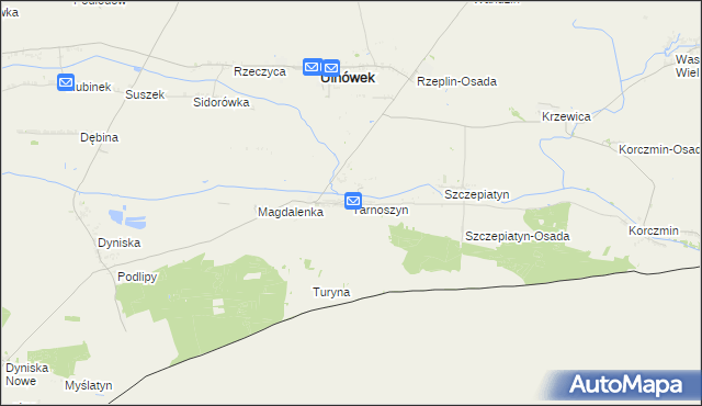 mapa Tarnoszyn, Tarnoszyn na mapie Targeo