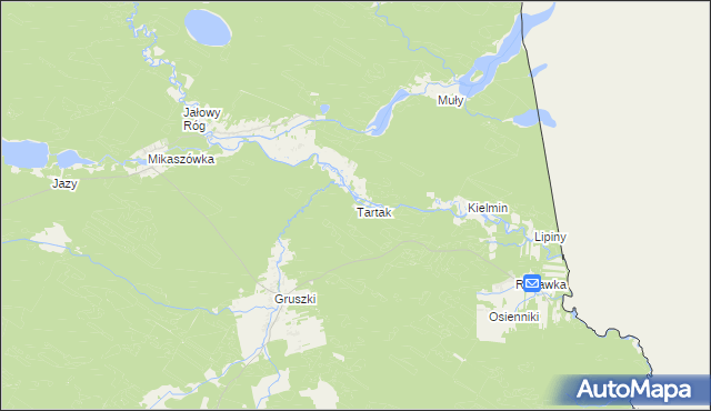 mapa Tartak gmina Płaska, Tartak gmina Płaska na mapie Targeo