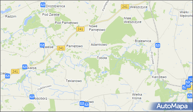 mapa Toboła, Toboła na mapie Targeo
