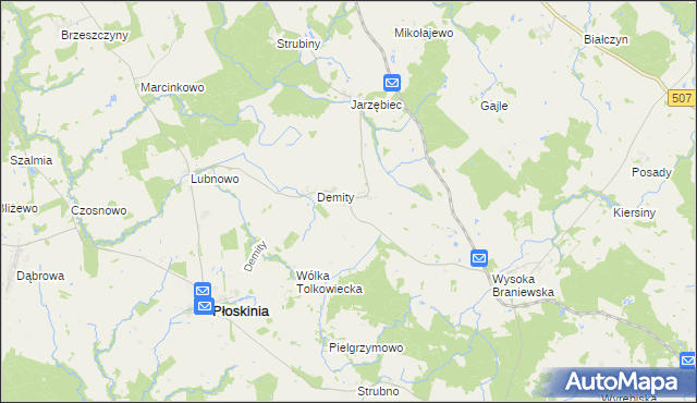 mapa Tolkowiec, Tolkowiec na mapie Targeo