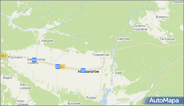 mapa Trzepietniak, Trzepietniak na mapie Targeo