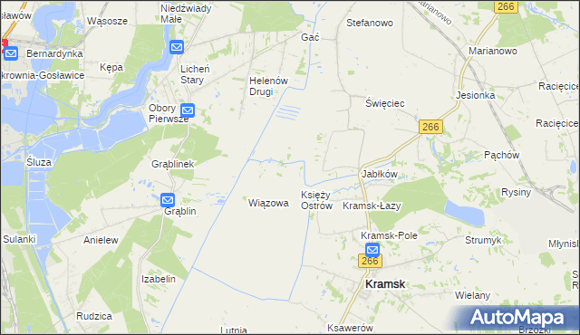 mapa Trzy Borki, Trzy Borki na mapie Targeo