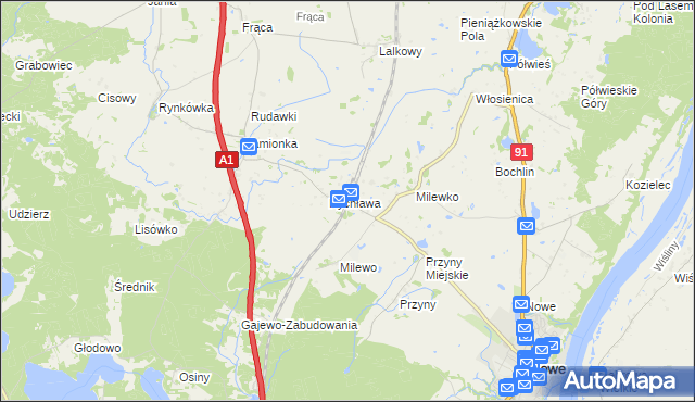 mapa Twarda Góra, Twarda Góra na mapie Targeo
