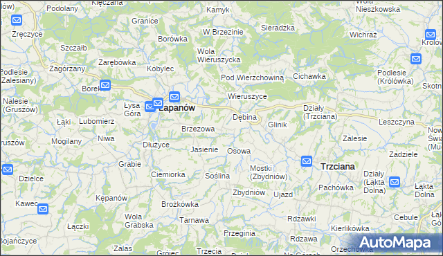 mapa Ubrzeż, Ubrzeż na mapie Targeo
