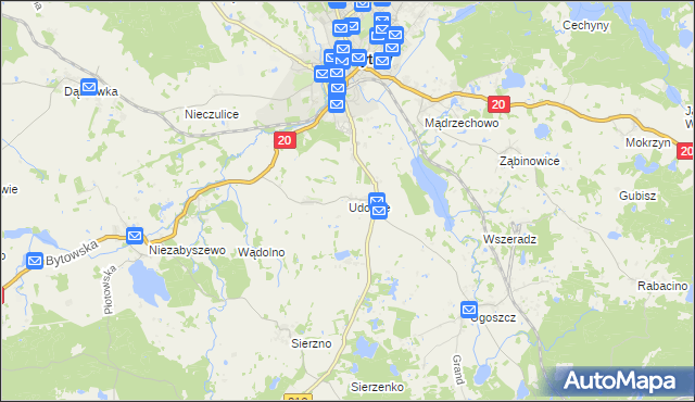 mapa Udorpie, Udorpie na mapie Targeo