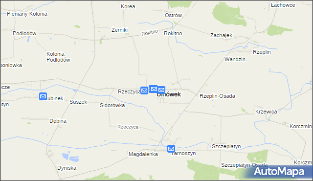 mapa Ulhówek, Ulhówek na mapie Targeo