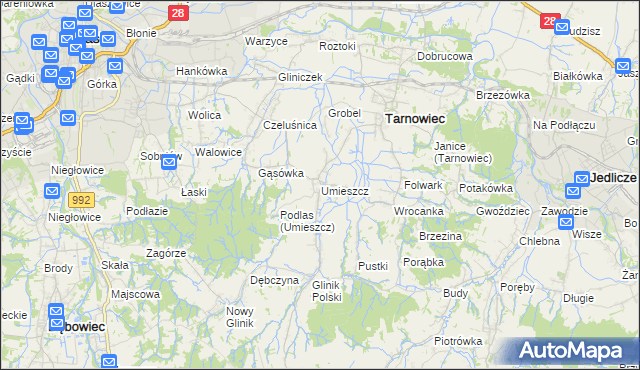 mapa Umieszcz, Umieszcz na mapie Targeo