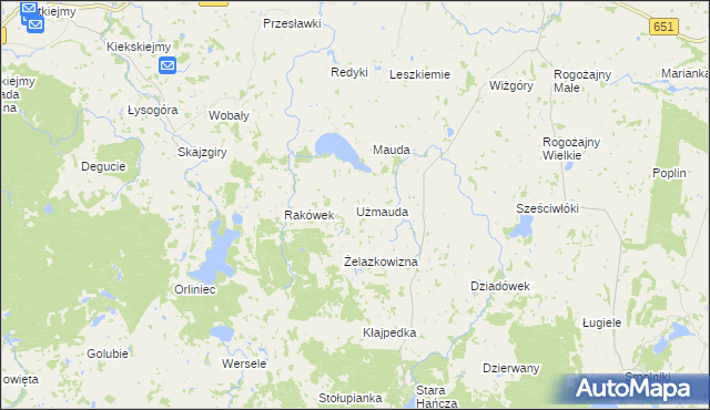 mapa Użmauda, Użmauda na mapie Targeo