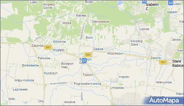 mapa Wierzbin, Wierzbin na mapie Targeo