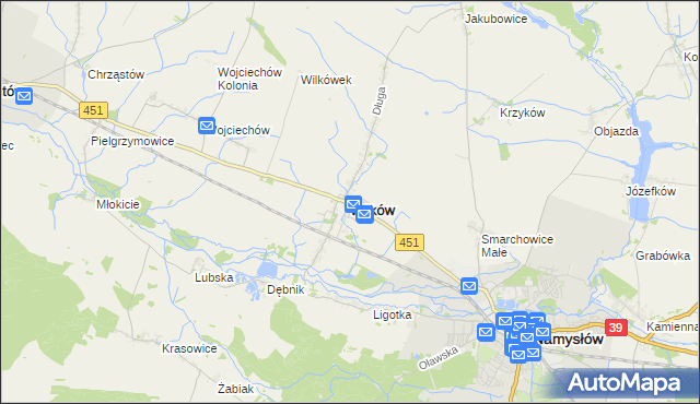 mapa Wilków powiat namysłowski, Wilków powiat namysłowski na mapie Targeo